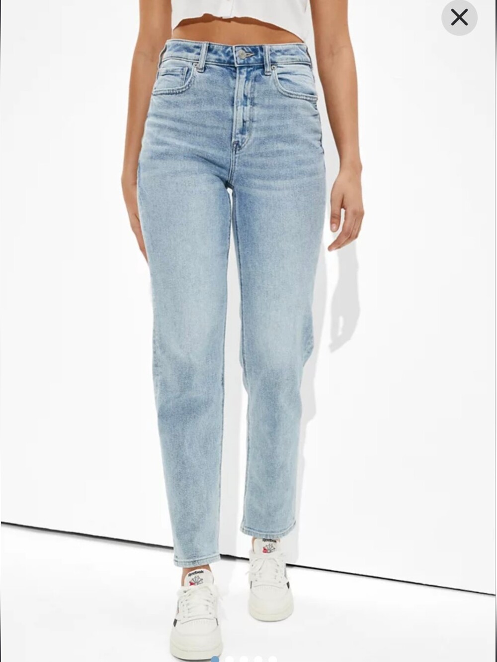 AE Mom Straight Jean, Size 2